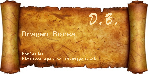 Dragan Borsa névjegykártya